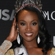 LAS VEGAS, NV - JUNE 05: Miss District of Columbia USA 2016 Deshauna Barber poses for photos at a news conference after being crowned Miss USA at the 2016 Miss USA pageant at T-Mobile Arena on June 5, 2016 in Las Vegas, Nevada. (Photo by Ethan Miller/Getty Images)